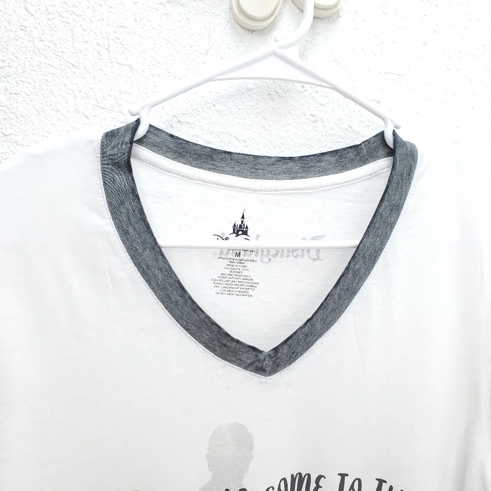 NWT Disney Store Park Ringer Style "Happy Place" Mickey Mouse Graphic Tee Shirt - Picture 5 of 10